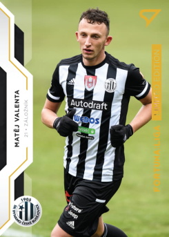 Matej Valenta Ceske Budejovice SportZoo FORTUNA:LIGA 2020/21 2. serie Gold Limited /99 #349